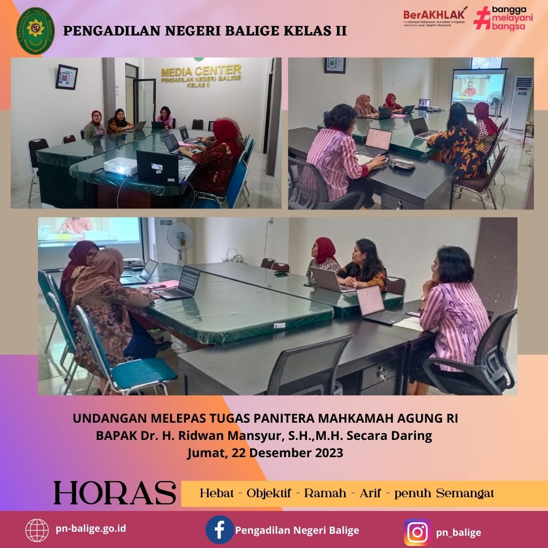 UNDANGAN MELEPAS TUGAS PANITERA MAHKAMAH AGUNG RI UNDANGAN MELEPAS TUGAS PANITERA MAHKAMAH AGUNG RI
